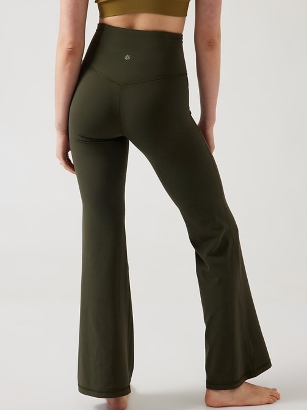 Athleta Elation High Rise GreenFlare Pants